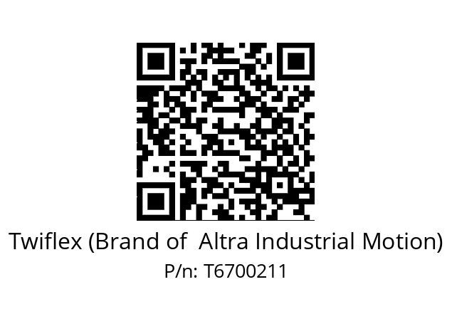   Twiflex (Brand of  Altra Industrial Motion) T6700211