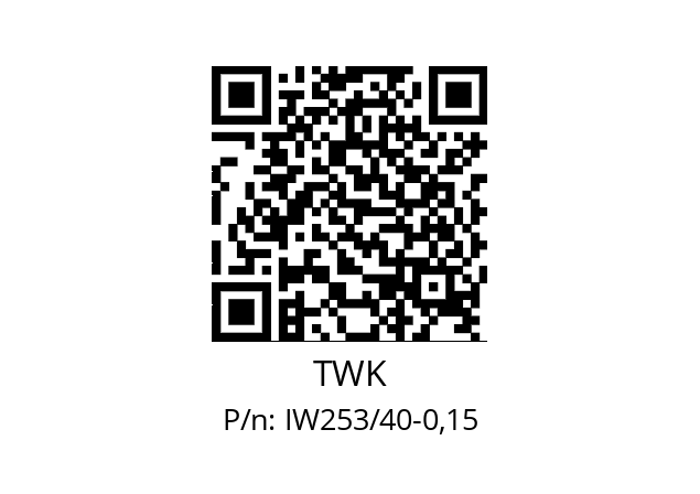   TWK IW253/40-0,15