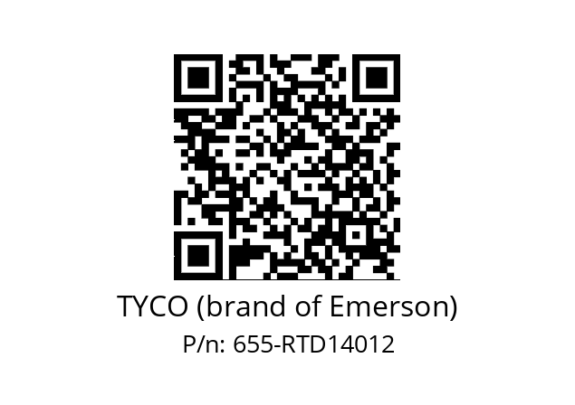   TYCO (brand of Emerson) 655-RTD14012