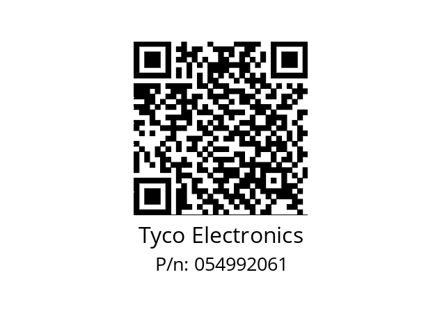   Tyco Electronics 054992061