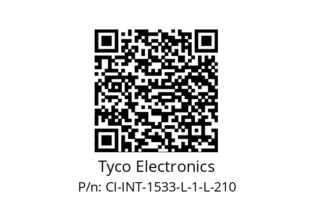   Tyco Electronics CI-INT-1533-L-1-L-210