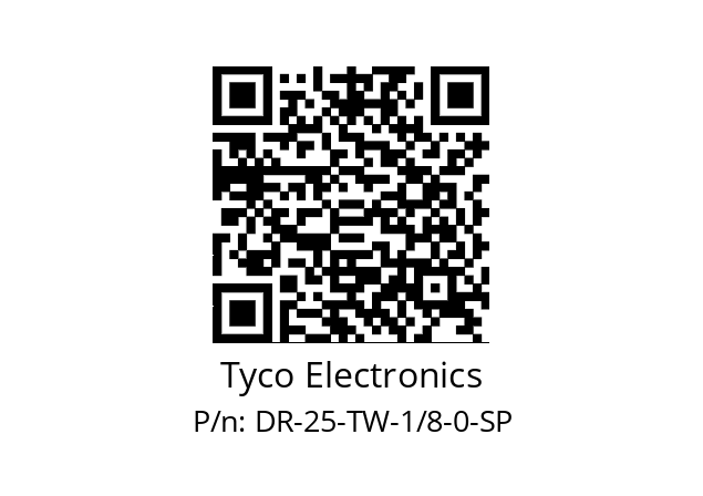   Tyco Electronics DR-25-TW-1/8-0-SP