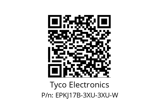   Tyco Electronics EPKJ17B-3XU-3XU-W