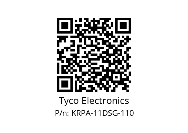   Tyco Electronics KRPA-11DSG-110