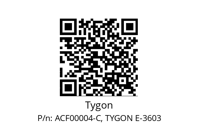   Tygon ACF00004-C, TYGON E-3603