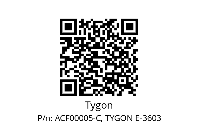   Tygon ACF00005-C, TYGON E-3603