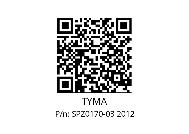   TYMA SPZ0170-03 2012