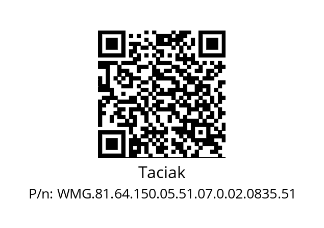   Taciak WMG.81.64.150.05.51.07.0.02.0835.51