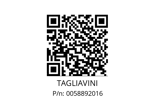   TAGLIAVINI 0058892016