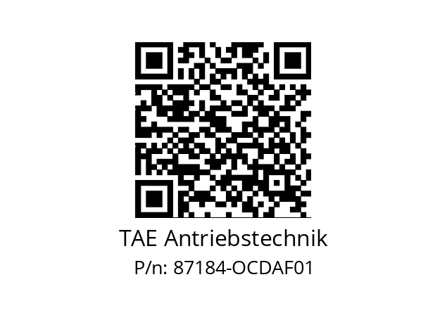   TAE Antriebstechnik 87184-OCDAF01