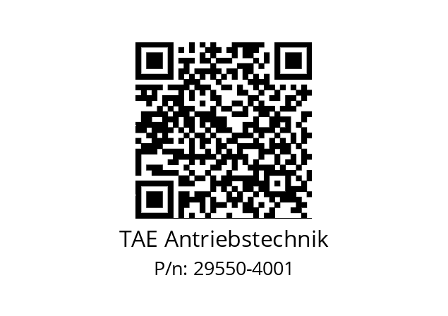   TAE Antriebstechnik 29550-4001