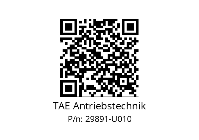   TAE Antriebstechnik 29891-U010