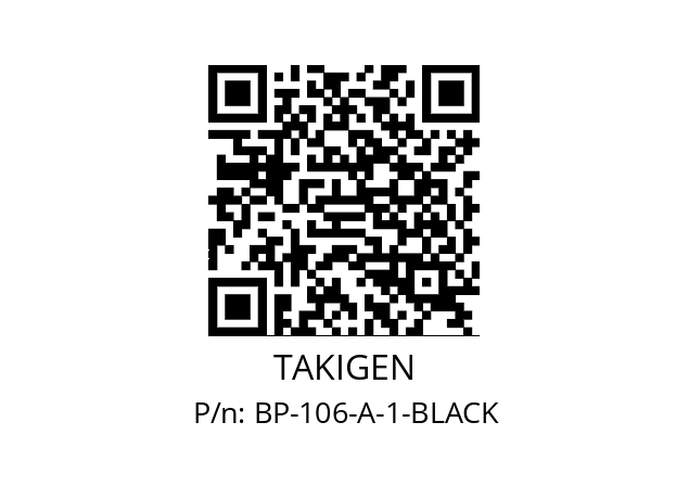   TAKIGEN BP-106-A-1-BLACK