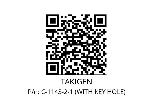   TAKIGEN C-1143-2-1 (WITH KEY HOLE)