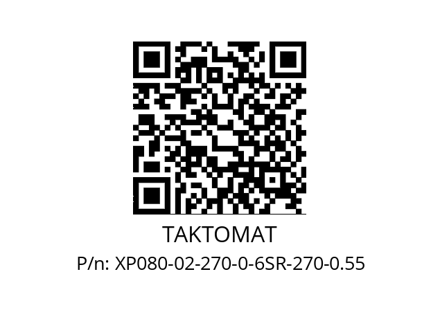   TAKTOMAT XP080-02-270-0-6SR-270-0.55