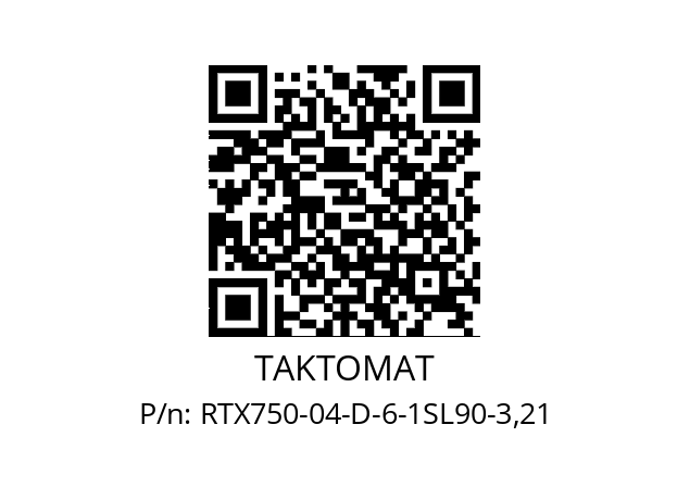   TAKTOMAT RTX750-04-D-6-1SL90-3,21