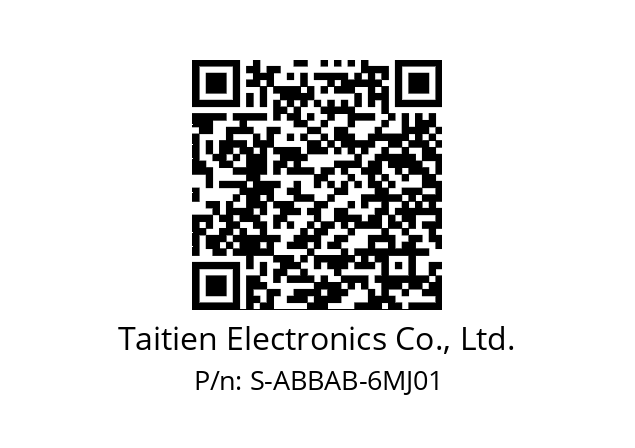   Taitien Electronics Co., Ltd. S-ABBAB-6MJ01