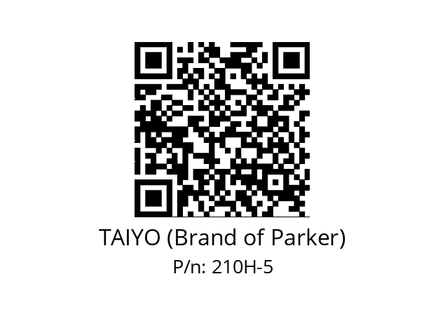   TAIYO (Brand of Parker) 210H-5