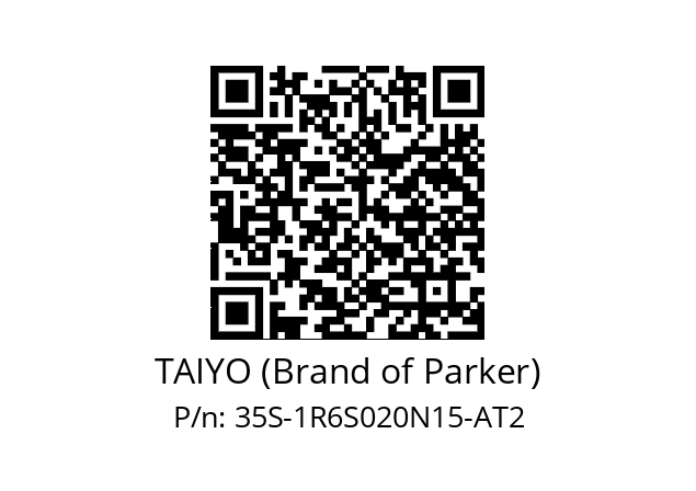   TAIYO (Brand of Parker) 35S-1R6S020N15-AT2