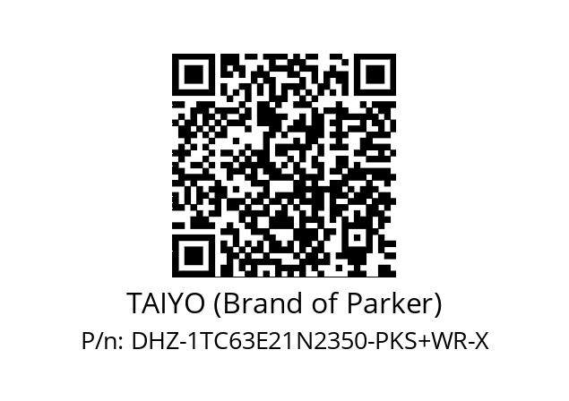   TAIYO (Brand of Parker) DHZ-1TC63E21N2350-PKS+WR-X