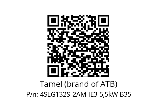   Tamel (brand of ATB) 4SLG132S-2AM-IE3 5,5kW B35