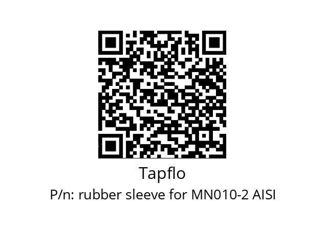   Tapflo rubber sleeve for MN010-2 AISI