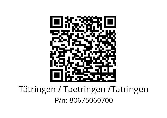   Tätringen / Taetringen /Tatringen 80675060700