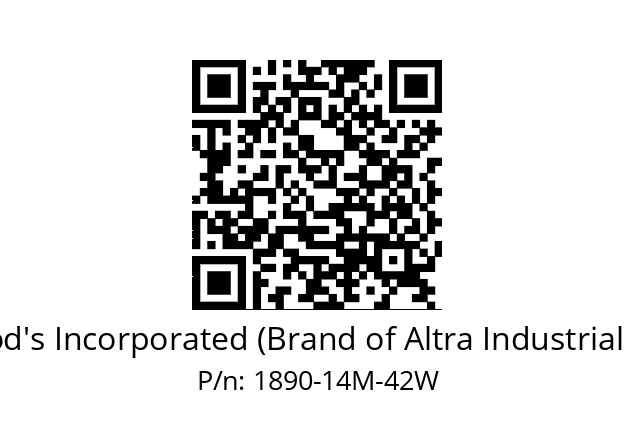   TB Wood's Incorporated (Brand of Altra Industrial Motion) 1890-14M-42W