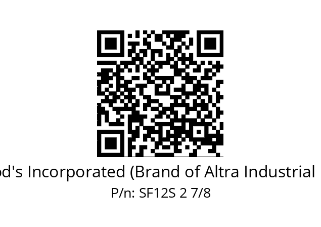   TB Wood's Incorporated (Brand of Altra Industrial Motion) SF12S 2 7/8