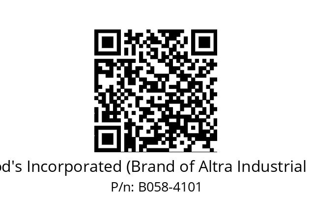   TB Wood's Incorporated (Brand of Altra Industrial Motion) B058-4101