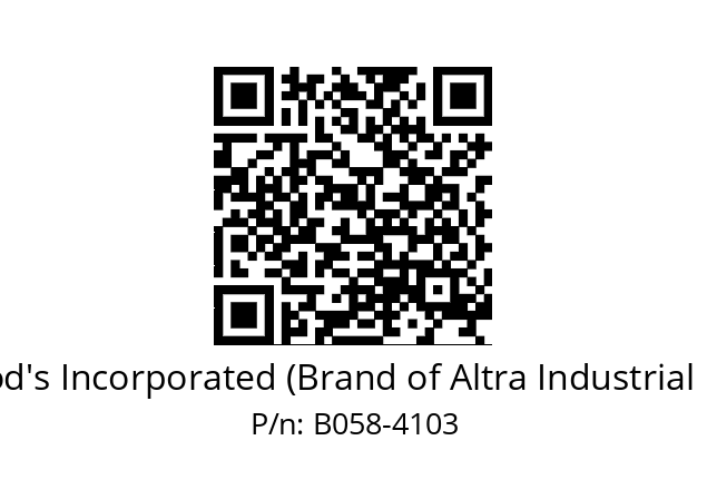   TB Wood's Incorporated (Brand of Altra Industrial Motion) B058-4103