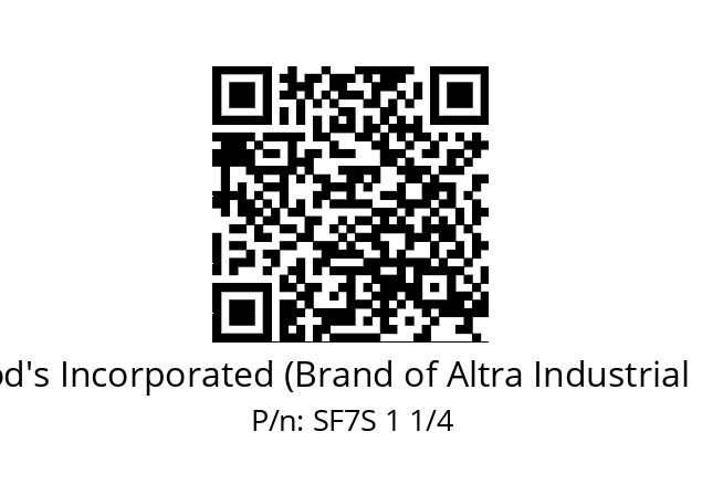   TB Wood's Incorporated (Brand of Altra Industrial Motion) SF7S 1 1/4