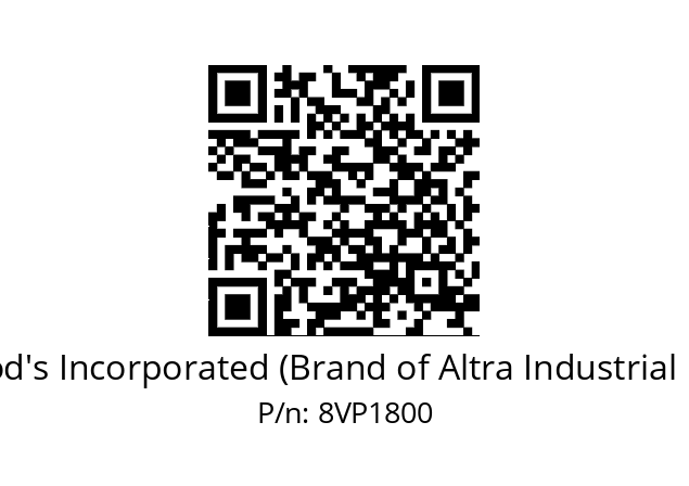   TB Wood's Incorporated (Brand of Altra Industrial Motion) 8VP1800