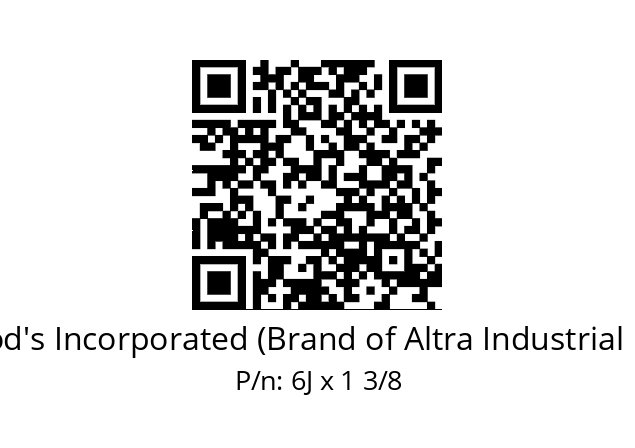   TB Wood's Incorporated (Brand of Altra Industrial Motion) 6J x 1 3/8