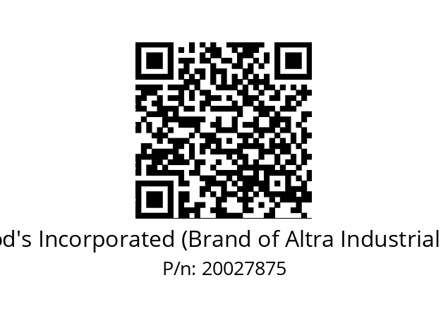   TB Wood's Incorporated (Brand of Altra Industrial Motion) 20027875