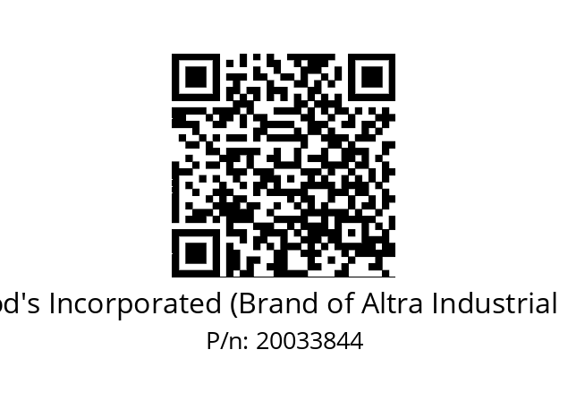   TB Wood's Incorporated (Brand of Altra Industrial Motion) 20033844