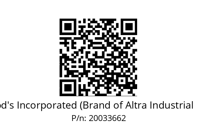   TB Wood's Incorporated (Brand of Altra Industrial Motion) 20033662