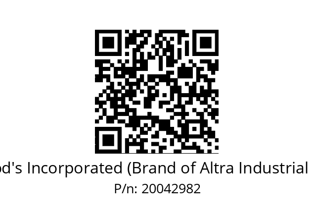   TB Wood's Incorporated (Brand of Altra Industrial Motion) 20042982