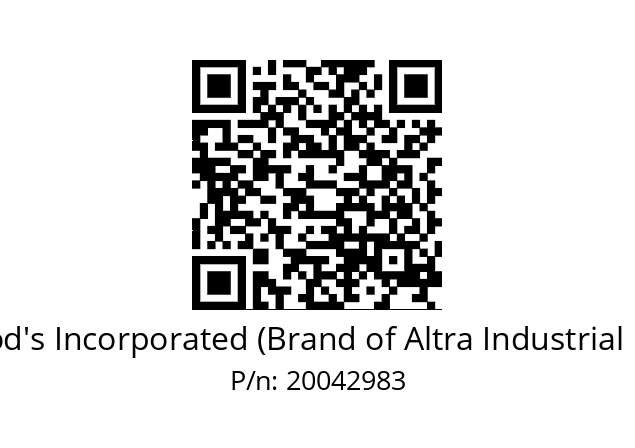   TB Wood's Incorporated (Brand of Altra Industrial Motion) 20042983