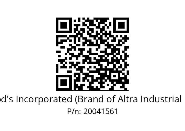   TB Wood's Incorporated (Brand of Altra Industrial Motion) 20041561