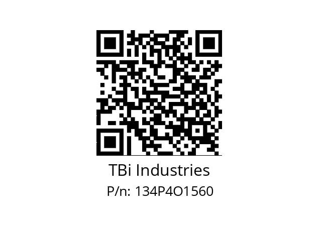   TBi Industries 134P4O1560