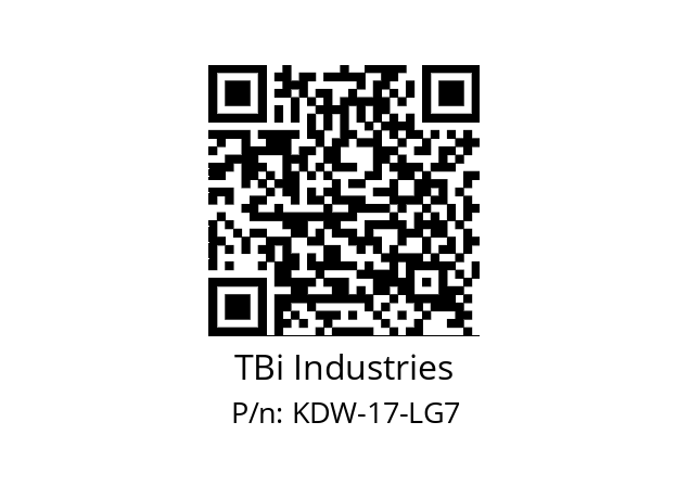   TBi Industries KDW-17-LG7