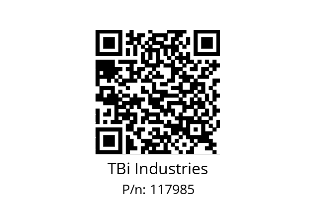   TBi Industries 117985