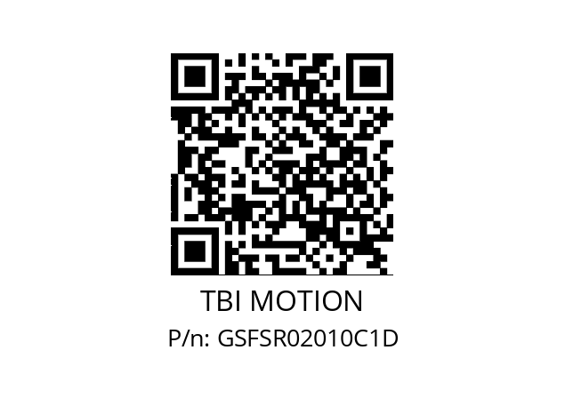   TBI MOTION GSFSR02010C1D