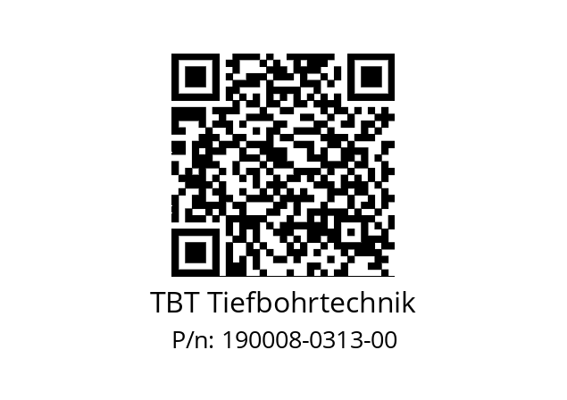   TBT Tiefbohrtechnik 190008-0313-00