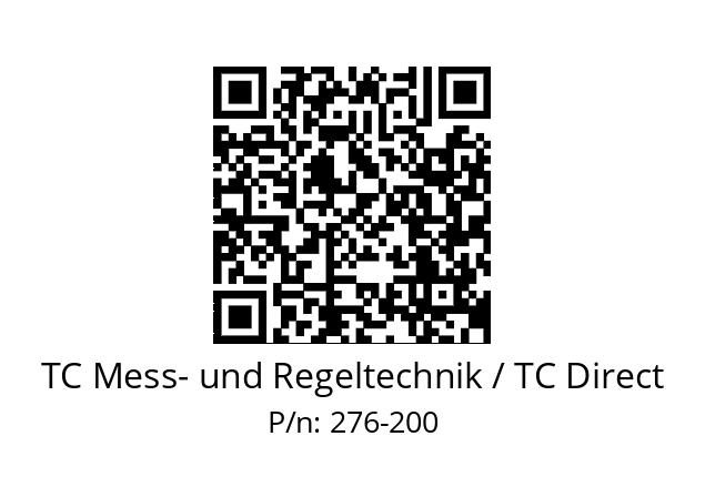   TC Mess- und Regeltechnik / TC Direct 276-200