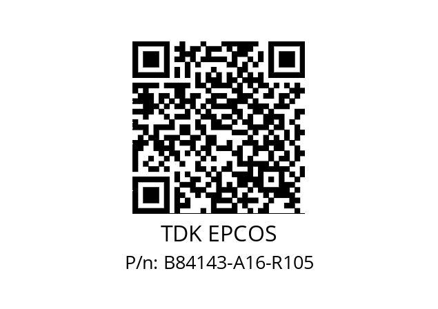   TDK EPCOS B84143-A16-R105