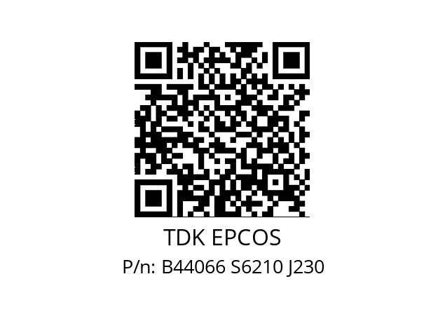   TDK EPCOS B44066 S6210 J230