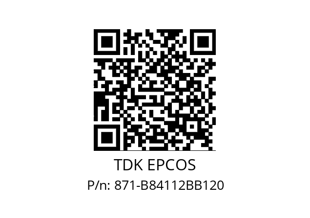   TDK EPCOS 871-B84112BB120