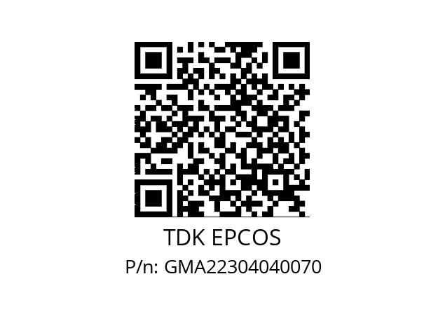   TDK EPCOS GMA22304040070